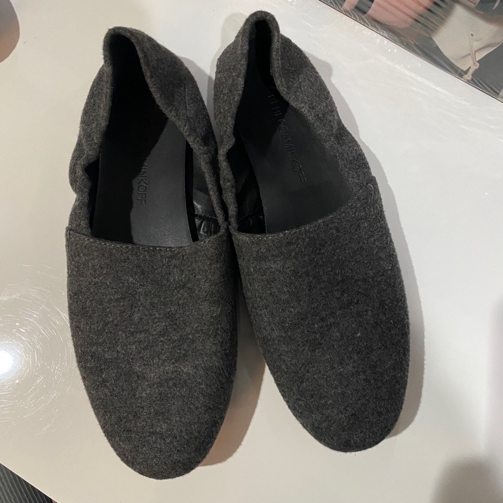 Size 8.5 Rebecca minkoff grey soft loafers